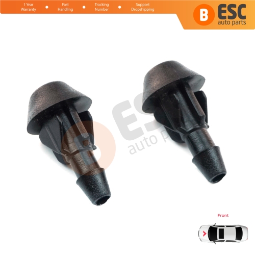 2 Pieces Front Window Wiper Washer Nozzle Spray Jet for Peugeot 106 205 306 309 Citroen Saxo 643871 643825