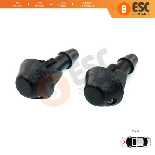 2 Pieces Front Window Wiper Washer Nozzle Spray Jet for Peugeot 106 205 306 309 Citroen Saxo 643871 643825