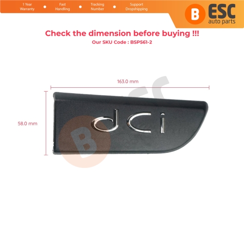 DCI Badge Emblem Monogram Right Door Moulding Badge For Renault Megane MK2 Scenic MK2 8200717150 