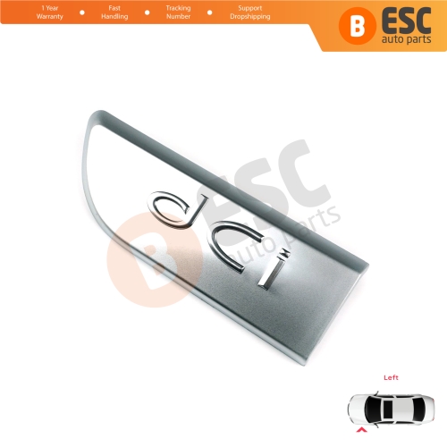 Chrome DCI Badge Monogram Emblem Left Door Moulding Badge For Renault Megane MK2 Scenic MK2 8200717150