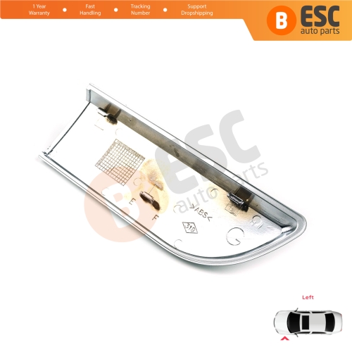 Chrome DCI Badge Monogram Emblem Left Door Moulding Badge For Renault Megane MK2 Scenic MK2 8200717150