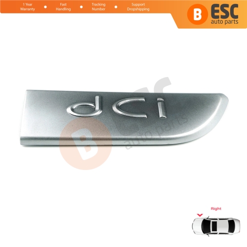 Chrome DCI Badge Emblem Right For Renault Megane MK2 Scenic MK2 8200717150 