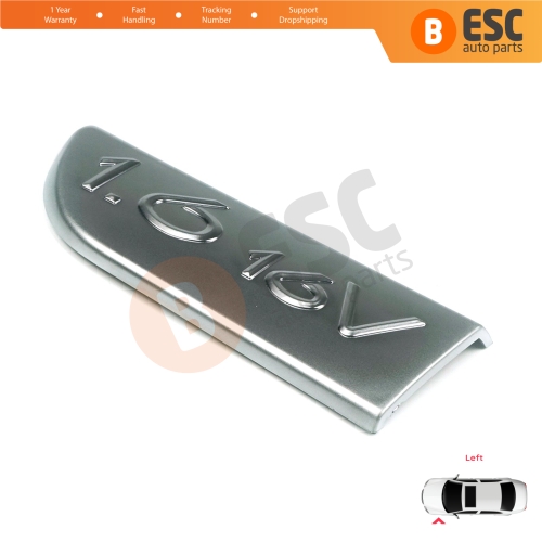 Chrome 1.6 16V Badge Emblem 8200209130 Left For Renault Megane MK2 Scenic MK2