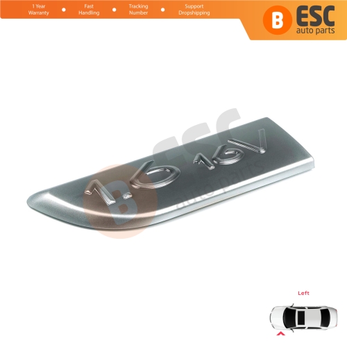 Chrome 1.6 16V Badge Emblem 8200209130 Left For Renault Megane MK2 Scenic MK2