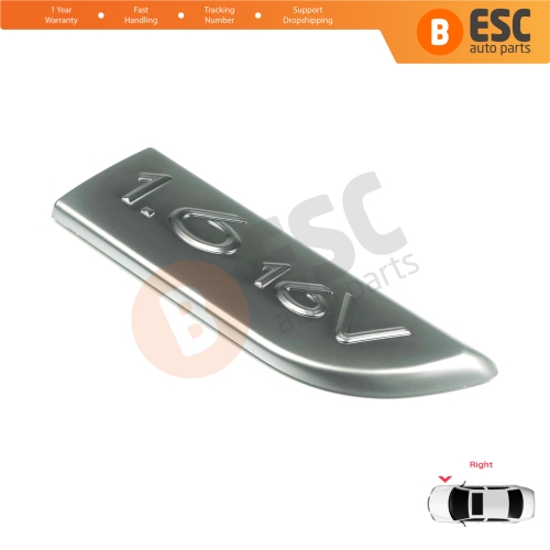 Chrome 1.6 16V Badge Emblem 8200209130 Right For Renault Megane MK2 Scenic MK2