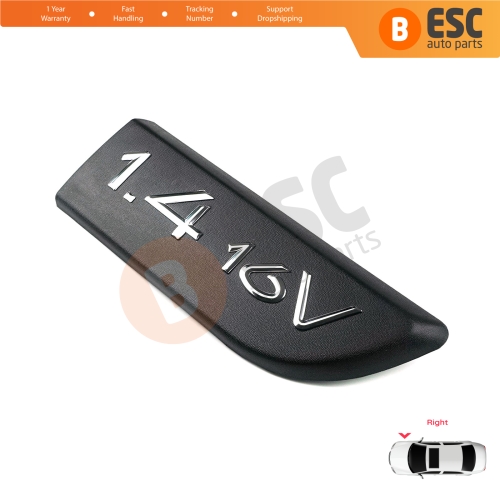 Black 1.4 16V Badge Emblem Right For Renault Megane MK2 Scenic MK2 8200209128 