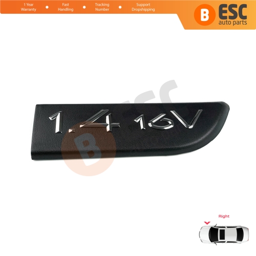 Black 1.4 16V Badge Emblem Right For Renault Megane MK2 Scenic MK2 8200209128 