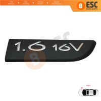 Black 1.6 16V Badge Emblem Right For Renault Megane MK2 Scenic MK2 8200209130 