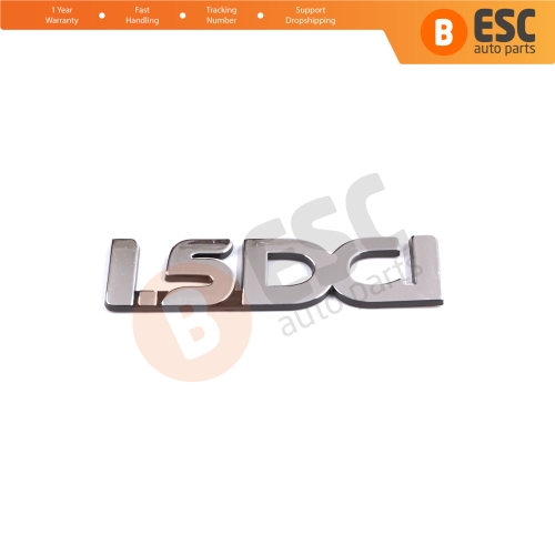 Rear Trunk 1.5 DCI Logo Badge Monogram Emblem Chrome Color for Renault Dacia Sandero Logan MK1 848900044R
