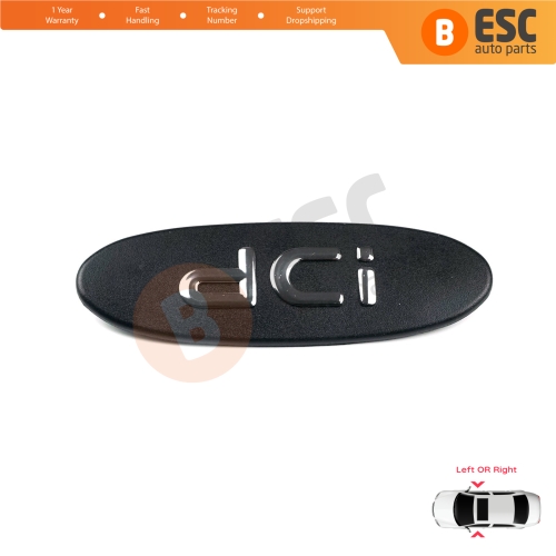 Black dCi Logo Badge Monogram Emblem for Renault Clio MK2 BB CB SB Kangoo MK1 KC0 FC0 1997-2009 8200083505