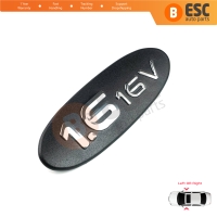 Black 1.6 16V Logo Badge Monogram Emblem for Renault Megane MK1 I 1996-2004 Scenic JA0/1 1996-2001 RX4 7700432873