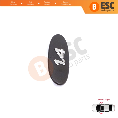 Black 1.4 Logo Badge Monogram Emblem for Renault Clio MK2 II BB CB Kangoo MK1 FC KC 7700422223