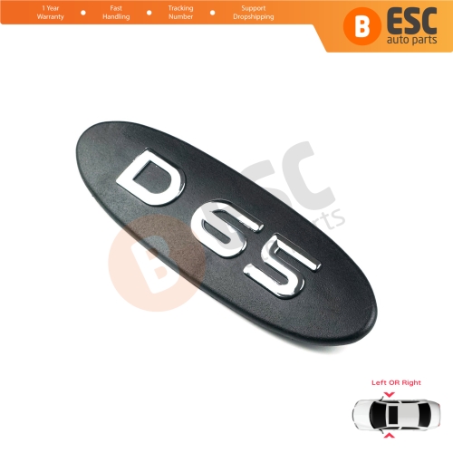 Black D65 Logo Badge Monogram Emblem for Renault Kangoo MK1 X76 KC0/1 Express 1997-2009 7700310092