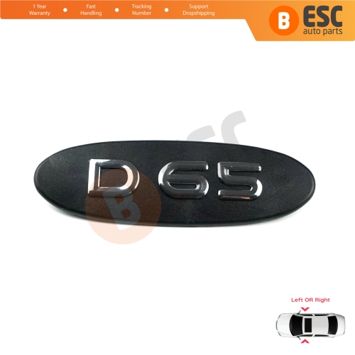 Black D65 Logo Badge Monogram Emblem for Renault Kangoo MK1 X76 KC0/1 Express 1997-2009 7700310092