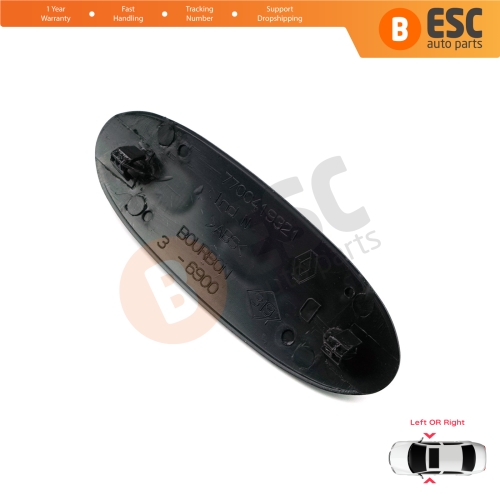 Black D65 Logo Badge Monogram Emblem for Renault Kangoo MK1 X76 KC0/1 Express 1997-2009 7700310092