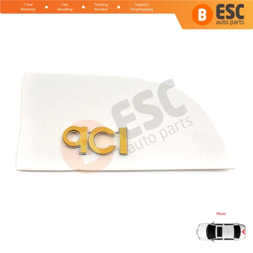 Rear Boot dCi Logo Badge Monogram for Renault Megane 3 Clio 3 4 Captur 1 Scenic 3 Fluence Koleos Twingo Lodgy 848907254R