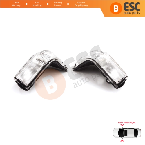 Side Mirror Indicator Right and Left Lens for VW Crafter MK1 Mercedes Sprinter 906 2E0953049A 2E0953050A 