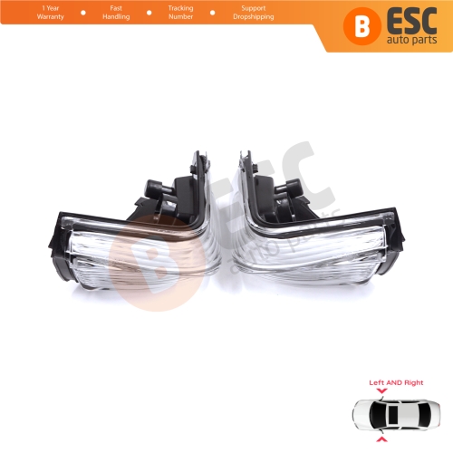 Side Mirror Indicator Right and Left Lens for VW Crafter MK1 Mercedes Sprinter 906 2E0953049A 2E0953050A 