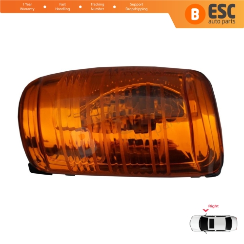 Right Side Door Wing Mirror Amber Signal Indicator Lamp Lens for Ford Transit MK8 T18 V363 2013-On 1847390