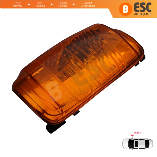 Right Side Door Wing Mirror Amber Signal Indicator Lamp Lens for Ford Transit MK8 T18 V363 2013-On 1847390