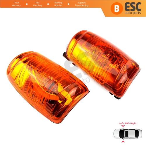 Side Door Wing Mirror Amber Indicator Lamp Lens Left Right for Ford Transit MK8 T18 V363 2013-On 1847390 1847388 