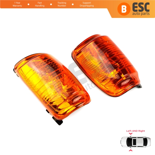 Side Door Wing Mirror Amber Indicator Lamp Lens Left Right for Ford Transit MK8 T18 V363 2013-On 1847390 1847388 