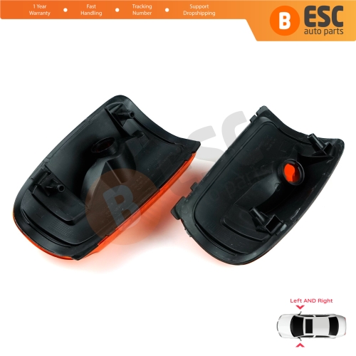 Side Door Wing Mirror Amber Indicator Lamp Lens Left Right for Ford Transit MK8 T18 V363 2013-On 1847390 1847388 