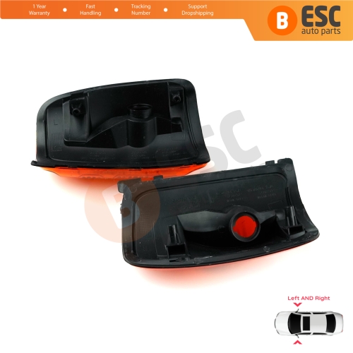 Side Door Wing Mirror Amber Indicator Lamp Lens Left Right for Ford Transit MK8 T18 V363 2013-On 1847390 1847388 