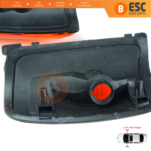 Side Door Wing Mirror Amber Indicator Lamp Lens Left Right for Ford Transit MK8 T18 V363 2013-On 1847390 1847388 