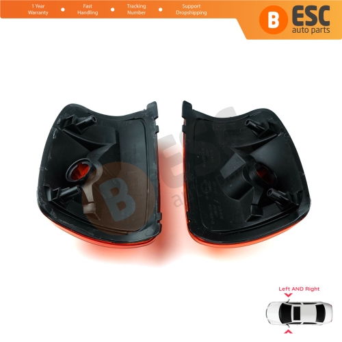 Side Door Wing Mirror Amber Indicator Lamp Lens Left Right for Ford Transit MK8 T18 V363 2013-On 1847390 1847388 