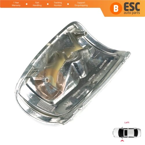 Left Side Door Wing Mirror White Clear Indicator Lamp Lens for Ford Transit MK8 T18 V363 2013-On 1847387 