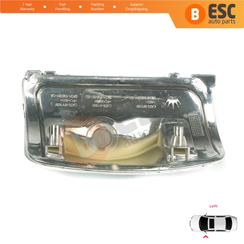 Left Side Door Wing Mirror White Clear Indicator Lamp Lens for Ford Transit MK8 T18 V363 2013-On 1847387 
