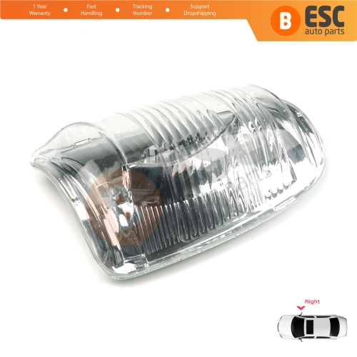 Right Side Door Wing Mirror White Clear Indicator Lamp Lens for Ford Transit MK8 T18 V363 2013-On 1847389 
