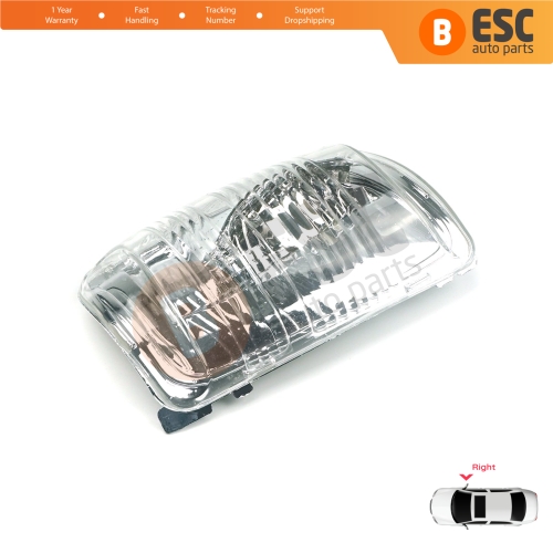 Right Side Door Wing Mirror White Clear Indicator Lamp Lens for Ford Transit MK8 T18 V363 2013-On 1847389 