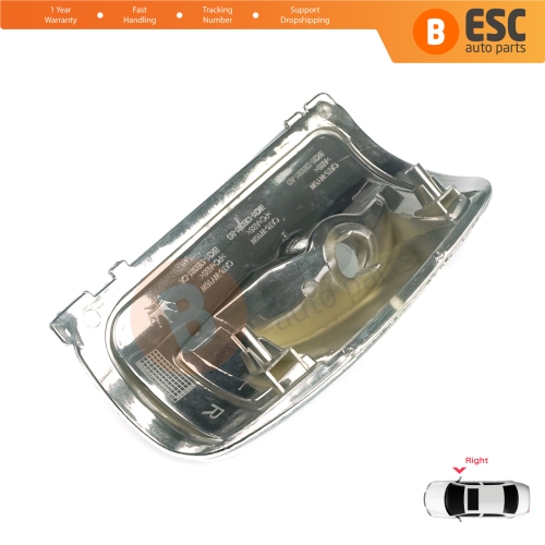 Right Side Door Wing Mirror White Clear Indicator Lamp Lens for Ford Transit MK8 T18 V363 2013-On 1847389 