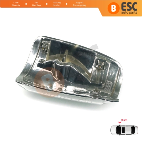 Right Side Door Wing Mirror White Clear Indicator Lamp Lens for Ford Transit MK8 T18 V363 2013-On 1847389 