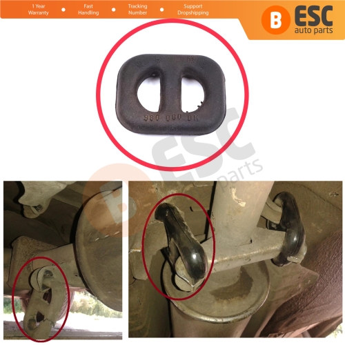 1 Piece Exhaust Rubber Rear Clamp Silencer for Opel Combo B Astra F Kadett E Tigra A Daewoo Nexia Espero Saab 9-3 900 852723 