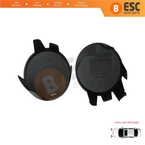 Front Bumper Fog Lamp Plug Light Hole Cover Cap Left and Right For Renault Clio MK2 II BB CB Symbol Thalia MK1 I LB 1998-2016 7701209099
