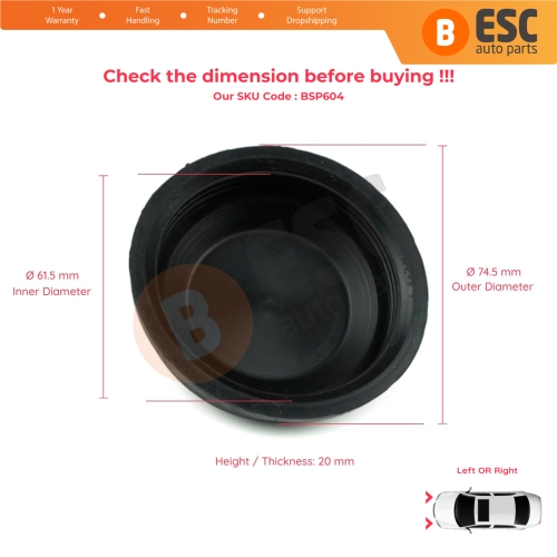 Headlight Headlamp Cap Bulb Dust Rubber Small Cover for Renault Megane MK2 Scenic MK1 MK2 7701054677