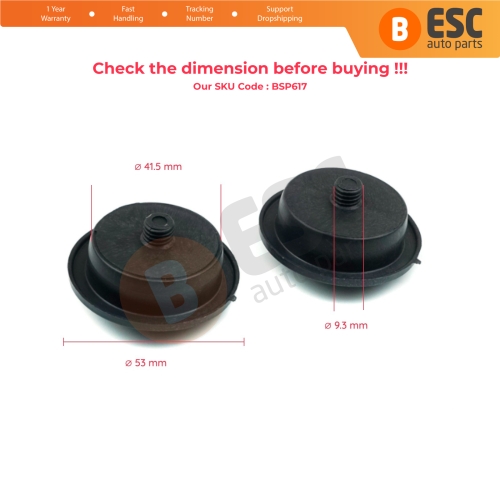 2 Pieces Autogas LPG Gas Fuel Tank Filler Cap Plug with M10 Thread Universal