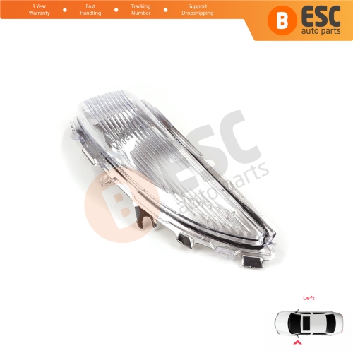 Side Mirror Indicator Blinker Left Lens for Renault Clio MK4 Captur MK1 Zoe Nissan Micra MK5 261659450R