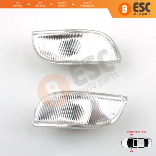 Side Mirror Indicator Right and Left Lens for Renault Symbol MK3 Dacia Logan Sandero MK2 261653175R 261600977R