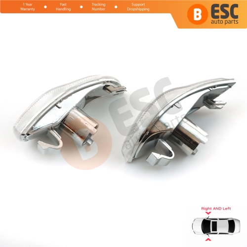 Side Mirror Indicator Right and Left Lens for Renault Symbol MK3 Dacia Logan Sandero MK2 261653175R 261600977R