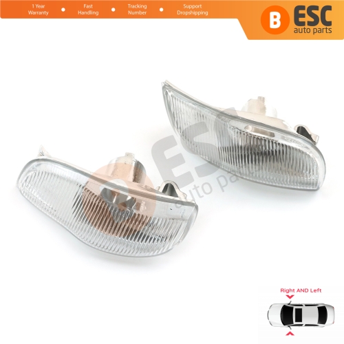 Side Mirror Indicator Right and Left Lens for Renault Symbol MK3 Dacia Logan Sandero MK2 261653175R 261600977R