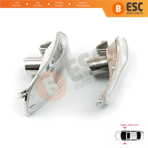 Side Mirror Indicator Right and Left Lens for Renault Symbol MK3 Dacia Logan Sandero MK2 261653175R 261600977R