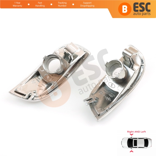 Side Mirror Indicator Right and Left Lens for Renault Symbol MK3 Dacia Logan Sandero MK2 261653175R 261600977R