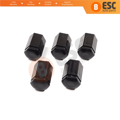 5 Pieces Wheel Bolt Screw Cover Nut Cap Black Plastic 32 mm for Opel Vauxhall Adam Astra G H Corsa C D E Meriva A B Signum Vectra C Zafira A 13160977