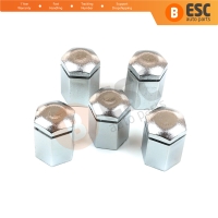 5 Pieces Wheel Bolt Screw Cover Nut Cap Chrome Color Plastic 32 mm for Opel Vauxhall Adam Astra G H Corsa C D E Meriva A B Signum Vectra C Zafira A 13160977