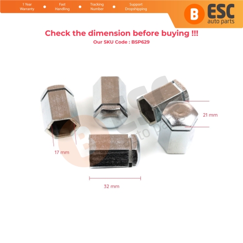 5 Pieces Wheel Bolt Screw Cover Nut Cap Chrome Color Plastic 32 mm for Opel Vauxhall Adam Astra G H Corsa C D E Meriva A B Signum Vectra C Zafira A 13160977