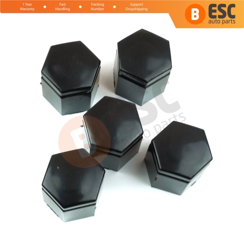 5 Pieces Wheel Bolt Screw Cover Nut Cap Black Plastic 26 mm for Opel Vauxhall Adam Astra G H Corsa C D E Meriva A B Signum Vectra C Zafira A 1008209